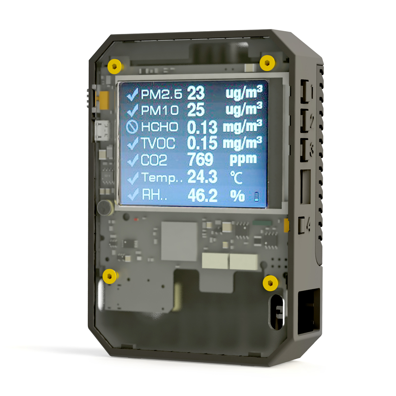AM7P air quality monitor product view